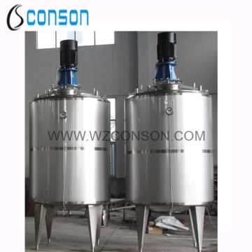 304 stainless steel double jacketed tank