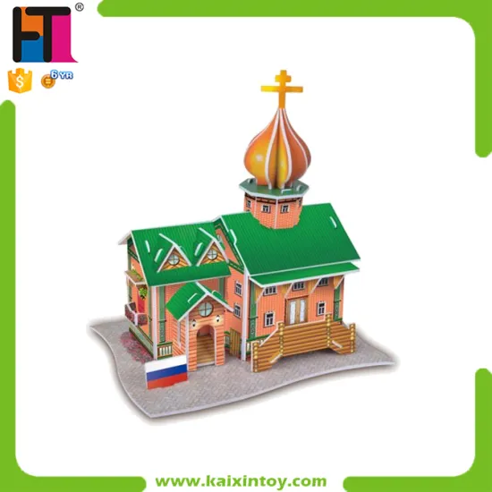 Russia Castle Design Paper 3d Puzzle Construction Toys