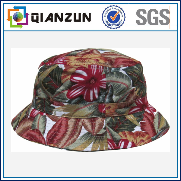 Custom Design Label Logo Popular Floral Blank Bucket Cap (DH20140942)