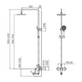 Alira Shower Combination with Spout