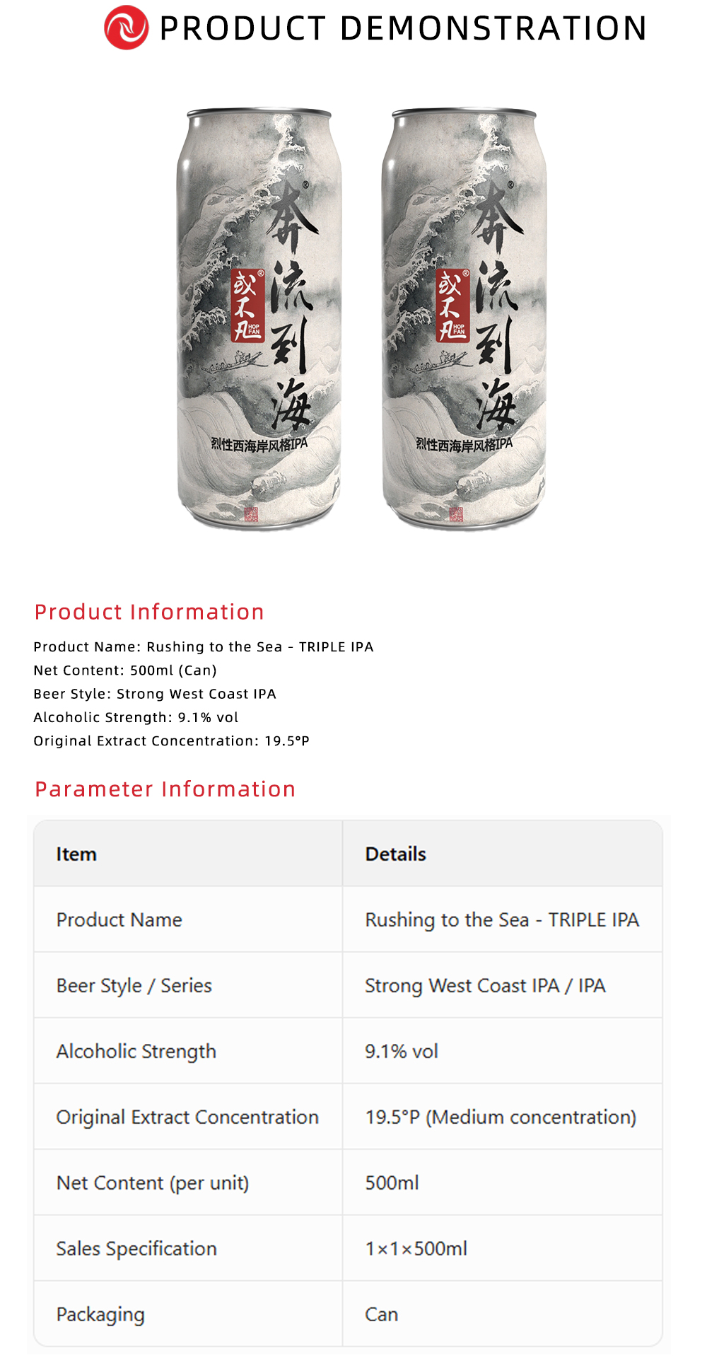 Rushing to the Sea - TRIPLE IPA X