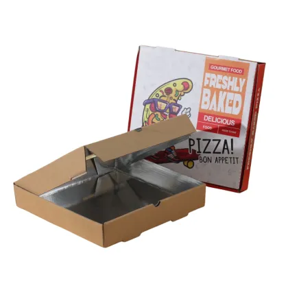 aluminum foil pizza delivery box