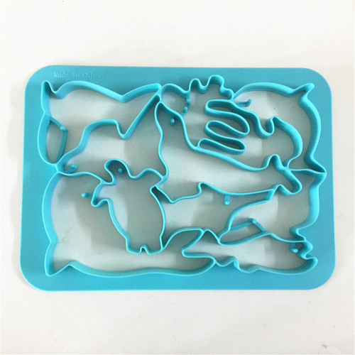 One Press Plastic Sea Animals Cookie Cutter