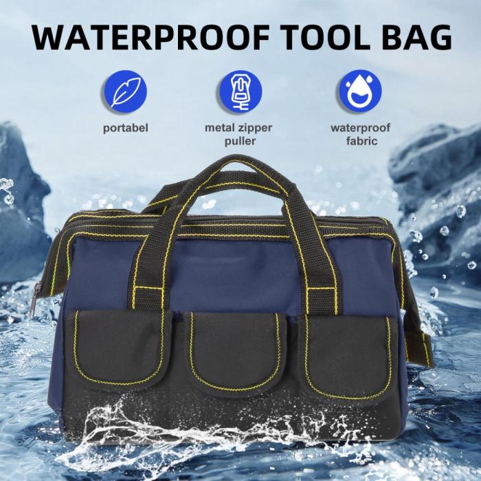 3 Pack Tool Bags with Waterproof Hard Bottom