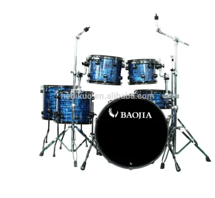 6pcs Import PVC Blue Percussion Drum Kit Musical Instrument Drum Set