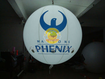Round Fireproof And Waterproof Inflatable Lighting Balloon With 0.18mm Pvc For Advertising