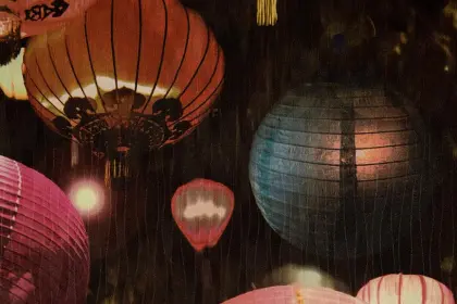 Chinese national style living room background wall