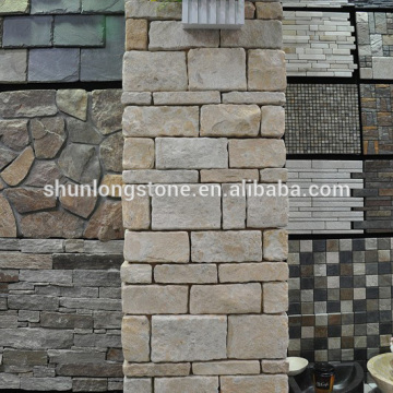 Cream limestone random wall tile,Cream Limestone brick