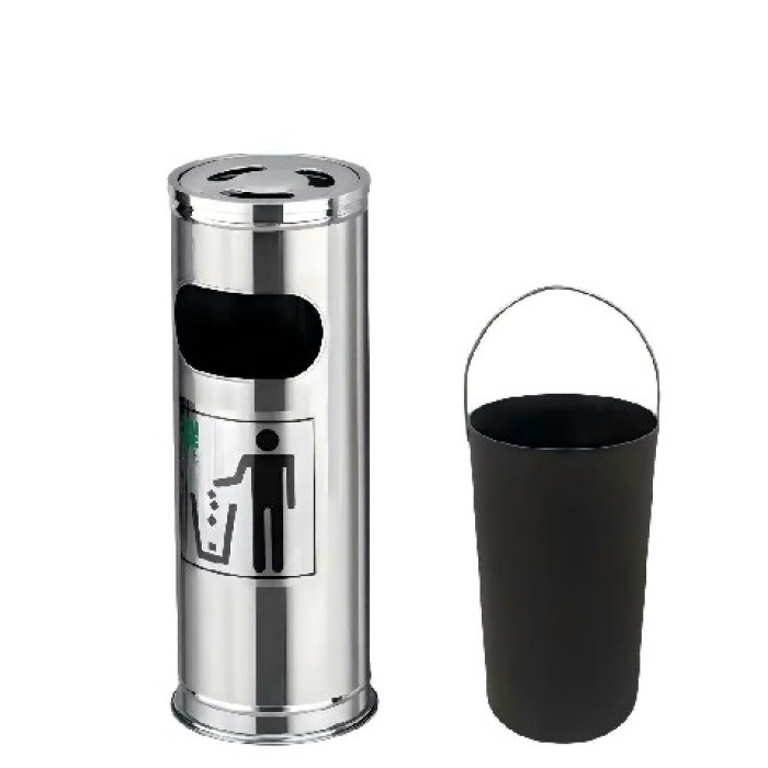 Robuster Outdoor-Mülleimer mit Deckel