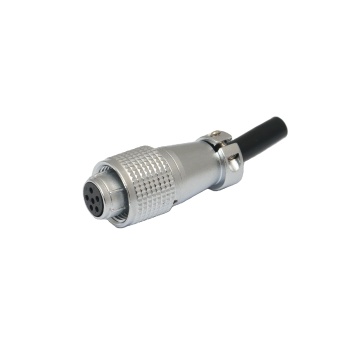 WEIPU WS Series Circular Connector: 6Pin Male Plug & Female Socket, 6A Capacity, Straight Design