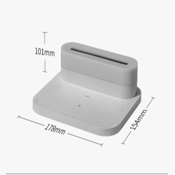 China-Made LED Night Light Wireless Charger with Alarm Clock - Mini Portable Fast Charging Solution