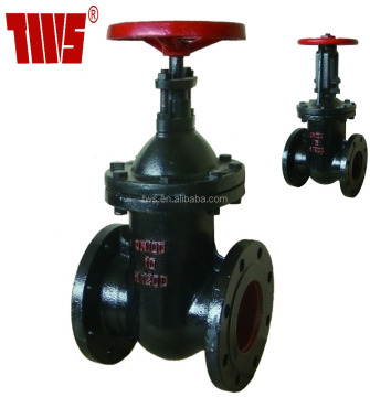 Cast Iron Z41T-10 Gate Valve dengan akhir flange
