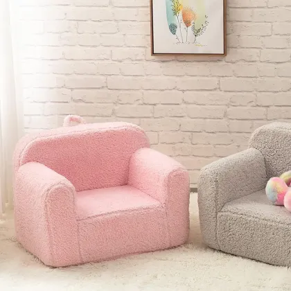 Teddy Velvet Plaid Comfortable Sofa In A Box