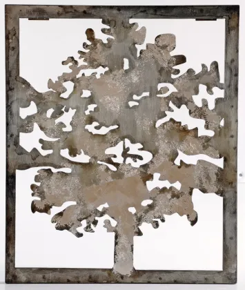 Tree-of-Life Evergreen Tree Metal Art Wall Art
