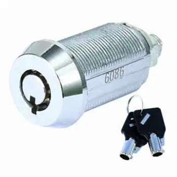 Seven Ball Tubular Key/Cam Lock with 10,000 Combinations, 180 or 90 Degrees Rotation Angle