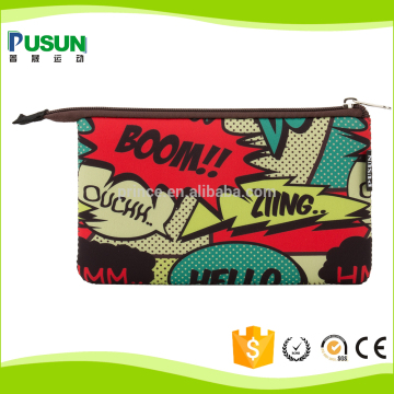 Fashion hot sell children canvas zipper pencil bag