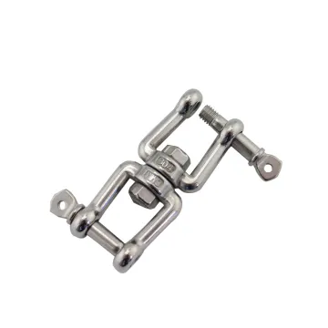 stainless steel jaw and jaw swivel rigging hardware double ended chain swivel