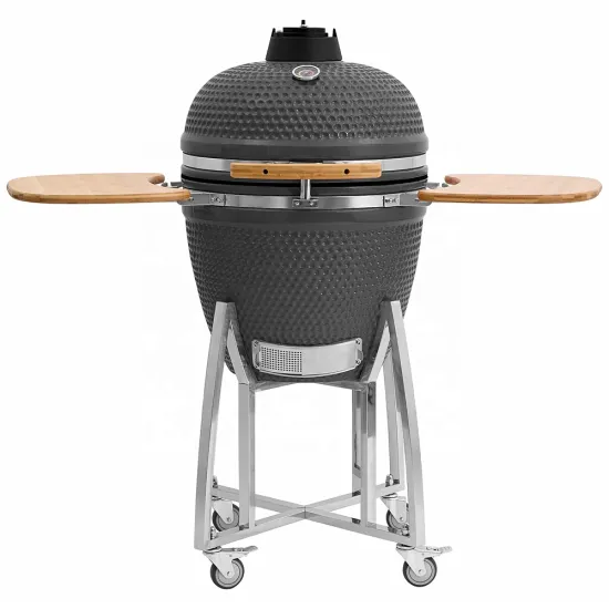 SEB KAMADO 21 Inch Matt Grey Bbq Grills Outdoor Garden Supplies Ceramic Egg Kamado Bbq