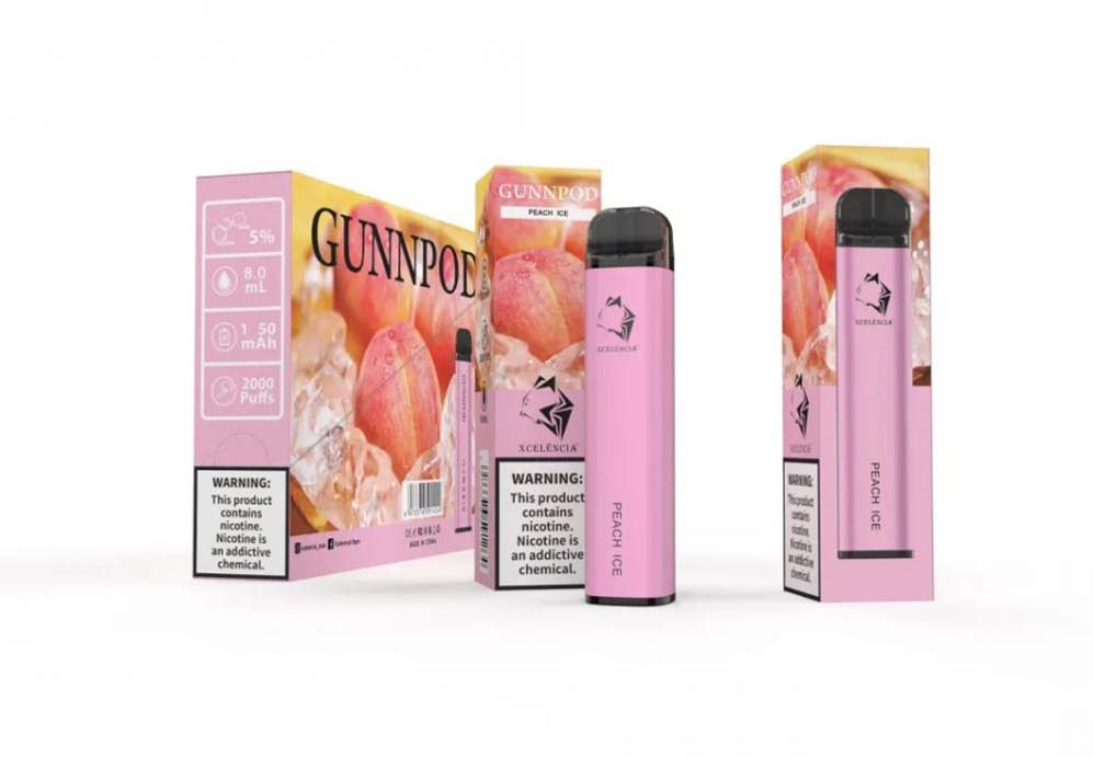 Alta calidad 2000Puffs desechables Vape Pen Gunnpod