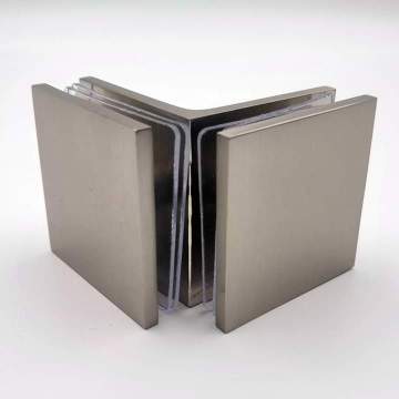 Satin Finished Quality Glass Door Shower Clamp