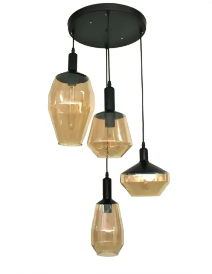 Personalized interior decorative glass chandelier