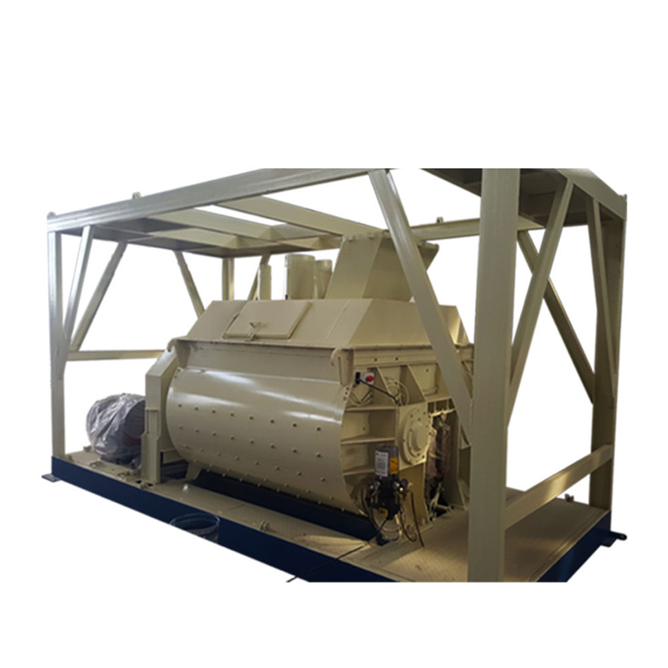 Low cost self loading concrete mixer with hopper