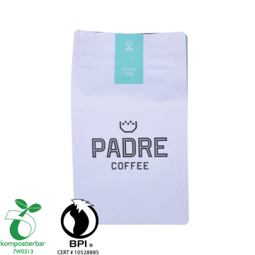 Bolsa de café PLA biodegradável e ecologicamente correto