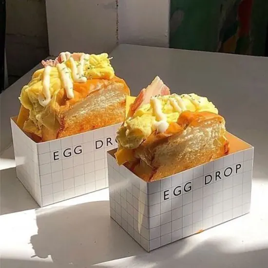 Wholesale custom logo take away food sandwich pastry