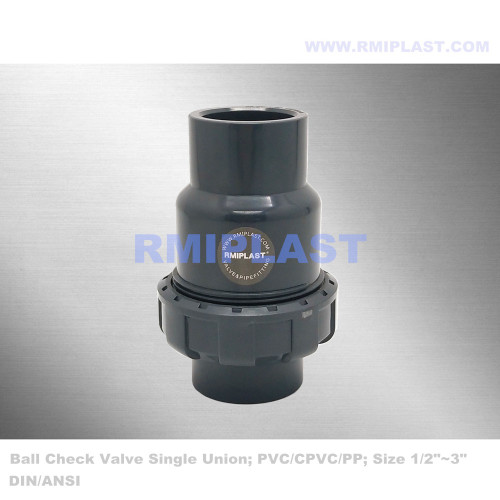 CPVC Single Union Ball Check Valve