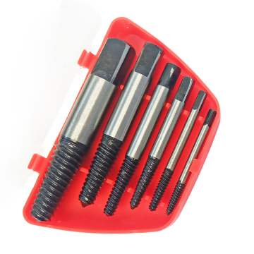 Estrattore a vite danneggiate e set di rimozione per varie dimensioni del tubo - 6pcs