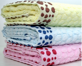 70%Bamboo/30%Cotton jacquard face towels, organic bamboo towels