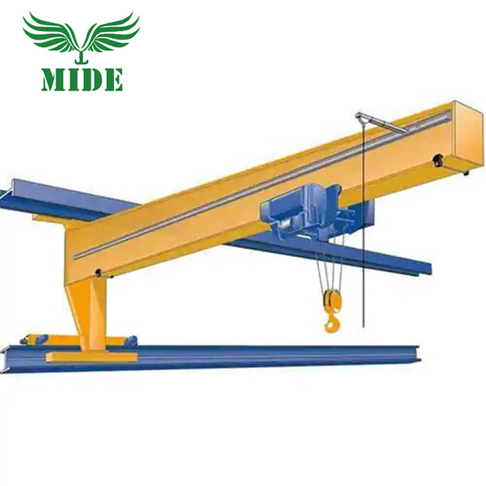 Wall traveling jib crane