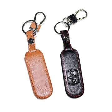 Genuine Leather Car Key Fob Cover Case for Mazda CX-3 CX-4 CX-5 CX-7 CX-9
