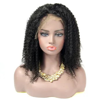 100 percent human hair full lace wig, kinky afro wigs for black women human hair