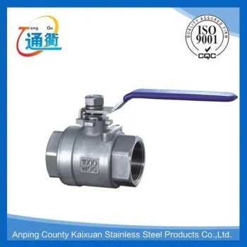 Tongqu NO.1 high quality stainless steel 2pc ball valve