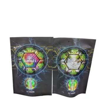 Custom Weed bags Medical matte Smell proof Bag Weed Edible Mylar Plastic Bag