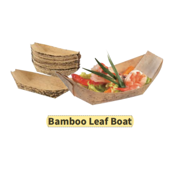 Contenitore per barche a foglie di bambù