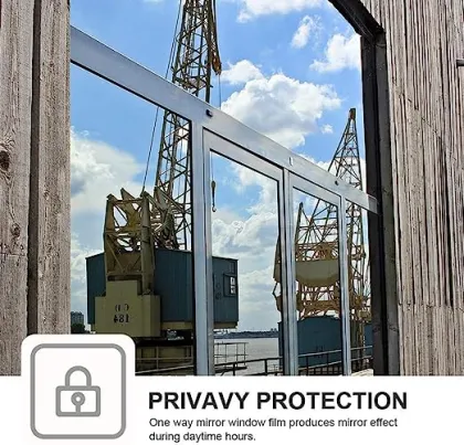 Active film silver reflective window film