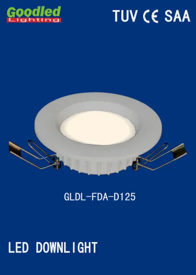 Energy Saving 8w 640lm Dimmable Led Downlights For Hospital, School Φ125x50mm