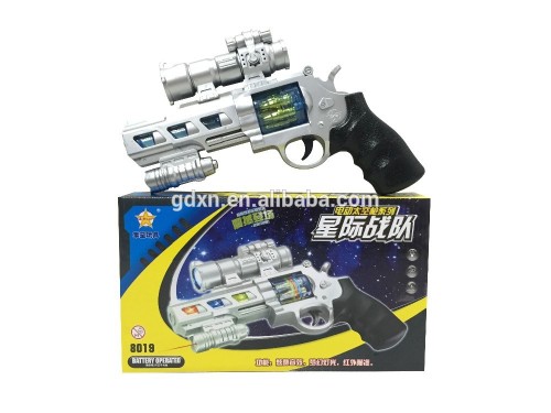 Plastic gun laser and sound gun toys for boys