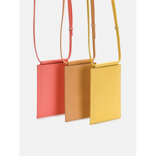Fashion Ladies Leather Colorful Mobile Phone Bag