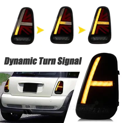 HCMOTIONZ Tail Lights For 2001-2006 BMW Mini R50 R52 R53 Cooper S