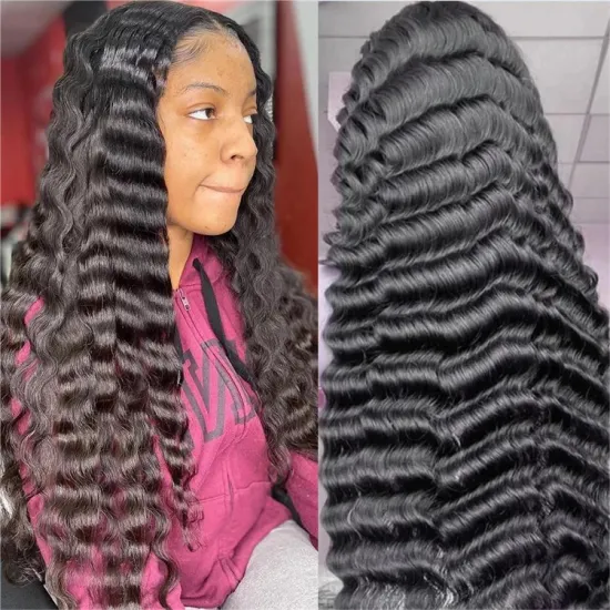 Top Sale XBL Pineapple Wave 13x4 HD Lace Frontal Wig: Virgin Cuticle Aligned Human Hair for Women - Real, Glueless, Wear-and-Go Wigs