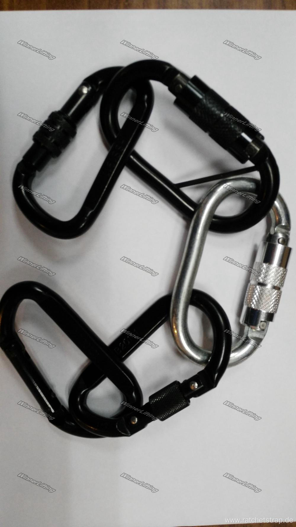 2.3T Heavy Duty Black-Coating Carabiner