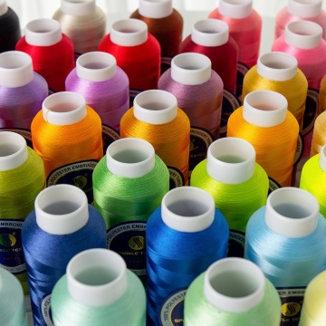 720 Colors 120D/2 Manufacturer's Stock: High-Quality Wear-Resistant Polyester Embroidery Thread for Industrial Machines