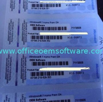 Discount Genuine Windows 7 Home Prem Label Coa Stickers * 16, Upgrade, Activated