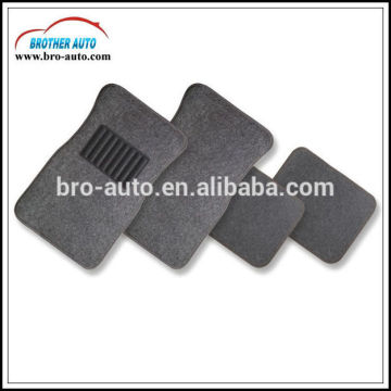 nice design universal size durable 4PCS full set black cheap carpet car mat