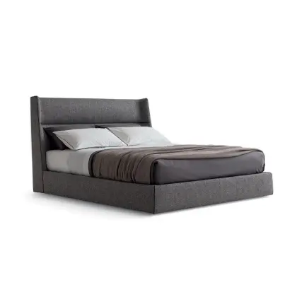 Modern Wing Back King Bed Frame