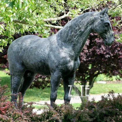 High Quality Outdoor Antique Tang Dynasty Bronze Horse Statue Sculpture