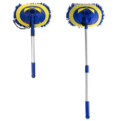 Extendable Chenille Car Wash Brush Rotating Duster Cleaning Mop